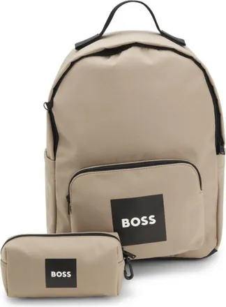 BOSS Kids logo backpack and matching pencil case