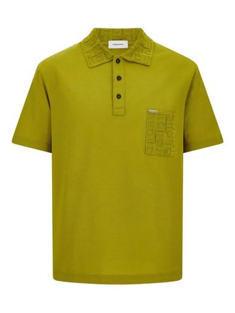 Ferragamo Poloshirt met Gancini-jacquard - Groen