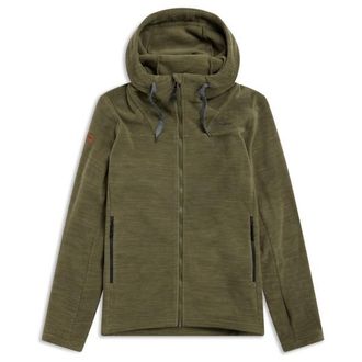 Bergans Hareid Fleece Hood Jacket Fleecejacke f&uuml;r Herren | oliv