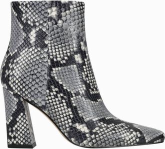 Marc Fisher Womens Yanara Heeled Bootie In Black / White Snake
