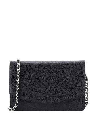 Chanel Timeless Wallet on Chain Caviar crossbody bag - Black