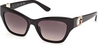 Guess GU00360 01B Womens Sunglasses Black Size 55