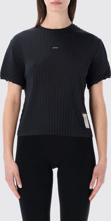 SATISFY T-shirt slim fit in poliestere riciclato con logo a contrasto