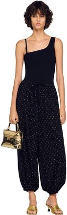 Sandro Tangolino metallic leather bag in Gold at Nordstrom, Size Medium