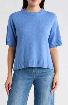 Caslon Drop Shoulder T-Shirt Sweater in Blue Sweep at Nordstrom Rack, Size X-Large