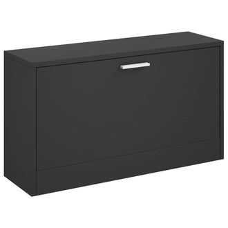 vidaXL Vidaxl - Banco Zapatero De Madera Contrachapada Negro 80x24x45 Cm