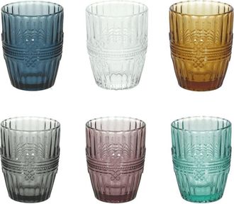 Tognana Juego De 6 Vasos 280 Cc En Cristal Multicolor
