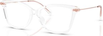 Michael Kors 54mm Square optical glasses in Transparent at Nordstrom