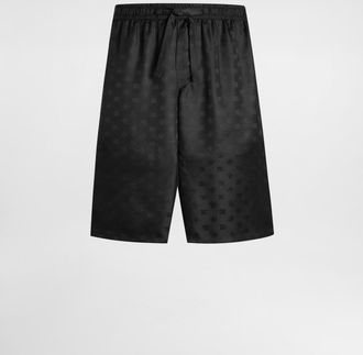 Dolce & Gabbana Dg Logo Jacquard Trousers - Man Pants And Shorts Black 46