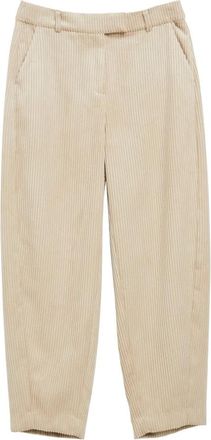 Comma Pantaloni Barrel - - Trousers - Donna - Beige - L