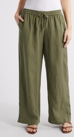 Tommy Bahama Two Palms Easy Linen Drawstring Pants in Dark Fern at Nordstrom, Size X-Small