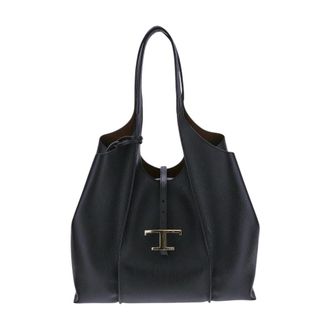 Tod's Tods, Tote Bags, female, Black, Size: ONE SIZE Classic Leather Bag