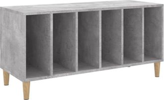 vidaXL Vidaxl - Record Cabinet Concrete Grey 100x38x48 cm Engineered Wood