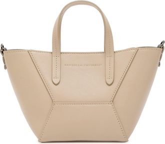 Brunello Cucinelli Bead Mini Leather Tote bag - Beige - One Size