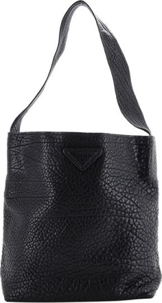 Prada Triangle Calfskin shoulder bag - Nero