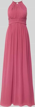 Jake*s Abendkleid mit Raffungen in Fuchsia, Gr&ouml;&szlig;e 32
