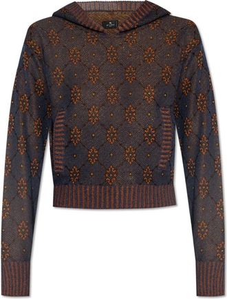 Etro Dames, Sweatshirts & Hoodies, Bruin, Maat: XS Leer