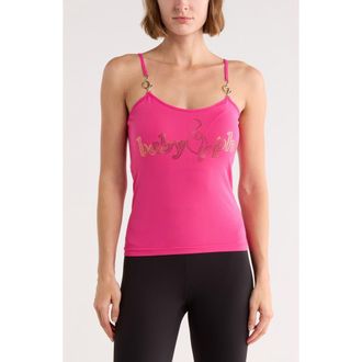 Baby Phat Logo Cami with Metal Trim in Cabaret at Nordstrom Rack