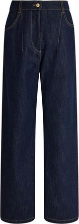 Patou Jeans, Dames, Blauw, 2Xs, Denim, Iconische Denim Broek