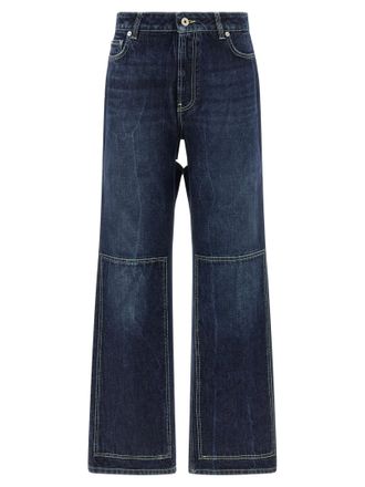 Jean Paul Gaultier Womens The Blue Cut-Out Jeans