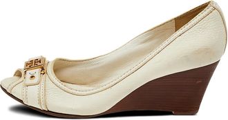 Tory Burch pre-owned 60mm peep-toe pumps - Neutrals