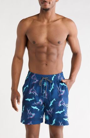 Hurley Shark Wave Volley Swim Shorts in Abyss at Nordstrom Rack, Size X-Large