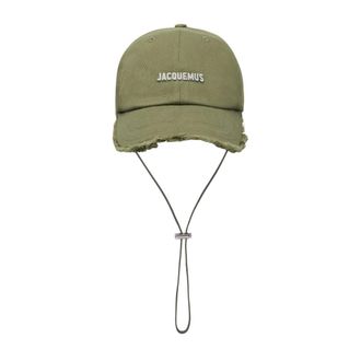 Jacquemus Caps, male, Green, Size: 58 CM La Casquette Artichaut