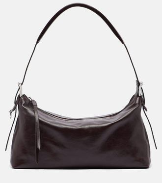 Christophe Lemaire Small belted leather shoulder bag
