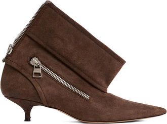 J.W.Anderson Bikerlaarzen met kitten hak - Bruin