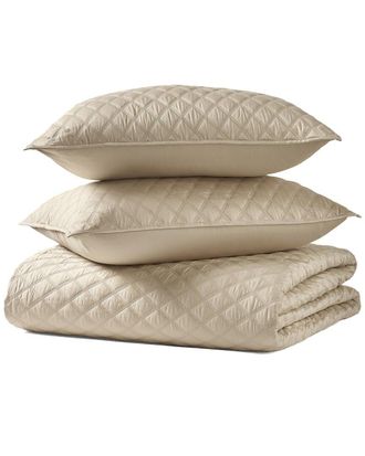 J. Queen New York 300 Thread Count Premier Sateen Full/Queen 3Pc Quilt Set