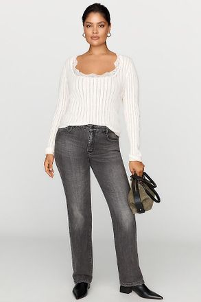 Pilcro Wren Mid Rise Straight Leg Jeans