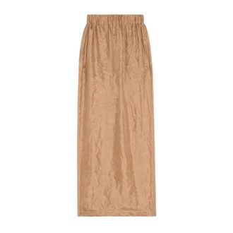 Max Mara Dames, Rokken, Bruin, Maat: 2XL Wol