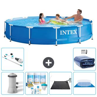 Intex Piscina Con Estructura Redonda - 366x76 Cm - 8-piezas S20479