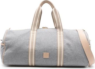 Eleventy Duffeltas met gestreept vlak - Grijs