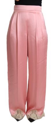 Dolce & Gabbana Dolce Gabbana Wijd Lijf Zijde Broek