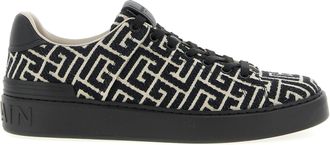 Balmain Black Cotton Mens Sneakers