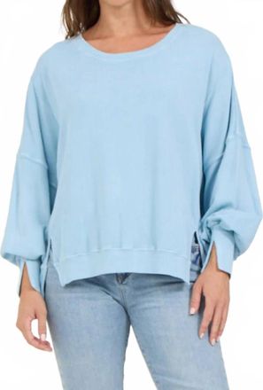 Dear John Denim Trenton Crewneck Sweater In Milky Blue