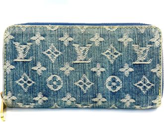 Louis Vuitton Monogram Denim Monogram Denim Long Wallet (Bi-Fold) (Pre-Owned)