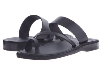 Jerusalem Sandals Zohar Slide Sandal In Black
