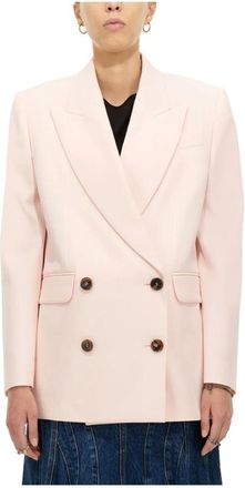 Alexander McQueen Jassen, Dames, Roze, S, DB Boxy Jacket