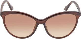 Calvin Klein Brown Gradient Cat Eye Ladies Sunglasses CK19534S 210 58