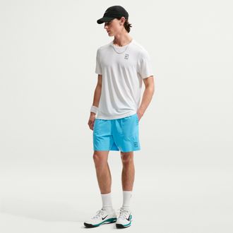 Nike Mens Court Advantage Dri-FIT 6 Tennis Shorts in Blue | FZ6913-416