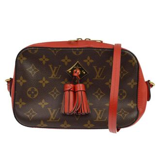 Louis Vuitton Saintonge Monogram Canvas With Leather Brown Canvas Handbag (Pre-Owned)