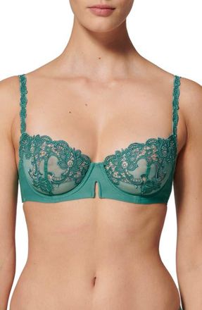 Simone P&eacute;r&egrave;le Saga Underwire Demi Bra in Garden Green at Nordstrom, Size 32B