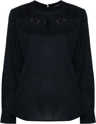 Vita Kin Embroidered Cotton Bliuse - Womens - Cotton