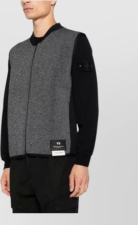 Yohji Yamamoto knitted skull print bomber jacket