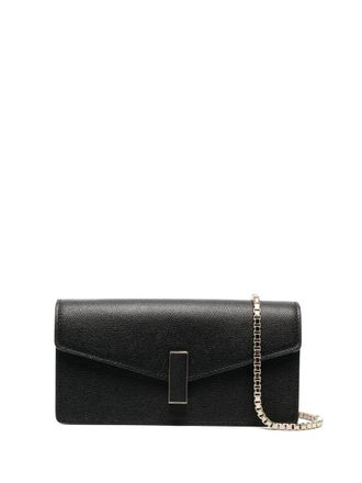 Valextra Iside leather clutch bag - Black