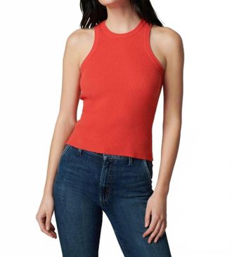 Joe's Daria Tank Top In Valiant Poppy