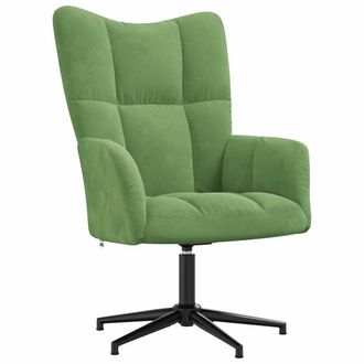 vidaXL Sill&oacute;n De Relax De Terciopelo Verde Claro Vidaxl