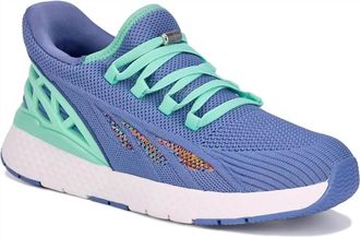 Drew Womens Halo Anti Slip Sneakers In Blue Mesh Combo